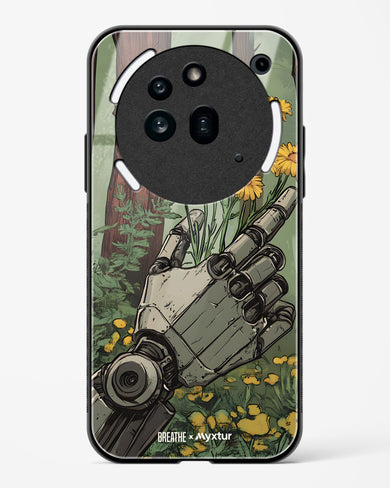 Metal and Bloom [BREATHE] Glass Case Phone Cover (Nothing)