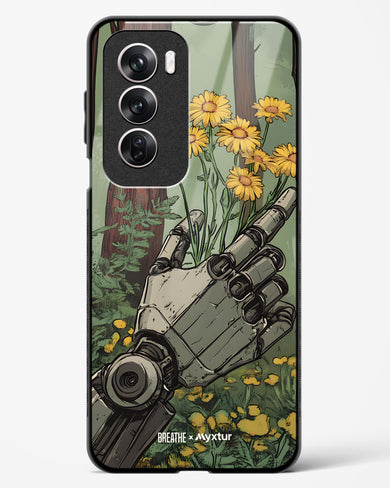 Metal and Bloom [BREATHE] Glass Case Phone Cover (Oppo)