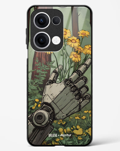 Metal and Bloom [BREATHE] Glass Case Phone Cover (Oppo)