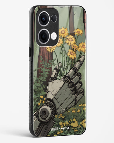 Metal and Bloom [BREATHE] Glass Case Phone Cover (Oppo)