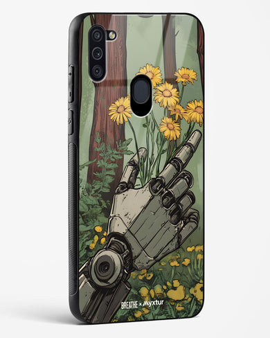 Metal and Bloom [BREATHE] Glass Case Phone Cover (Samsung)