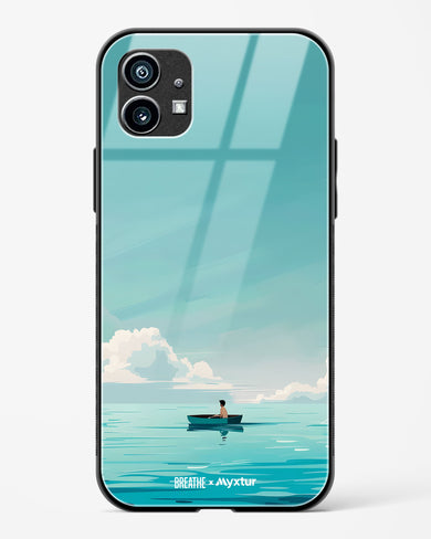 Ocean Calm [BREATHE] Glass Case Phone Cover (Nothing)