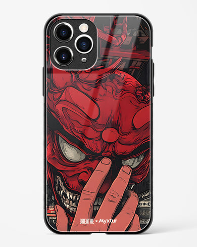 Oni Mask [BREATHE] Glass Case Phone Cover (Apple)