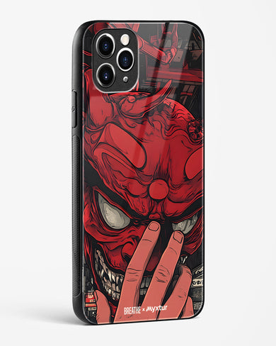 Oni Mask [BREATHE] Glass Case Phone Cover (Apple)