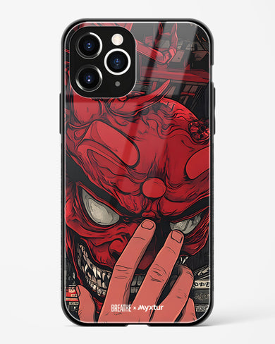 Oni Mask [BREATHE] Glass Case Phone Cover (Apple)