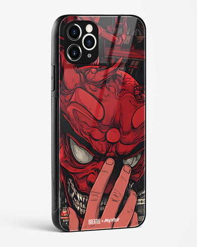 Oni Mask [BREATHE] Glass Case Phone Cover (Apple)