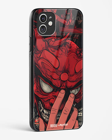 Oni Mask [BREATHE] Glass Case Phone Cover (Apple)