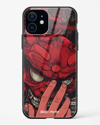 Oni Mask [BREATHE] Glass Case Phone Cover (Apple)