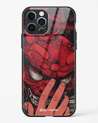 Oni Mask [BREATHE] Glass Case Phone Cover (Apple)