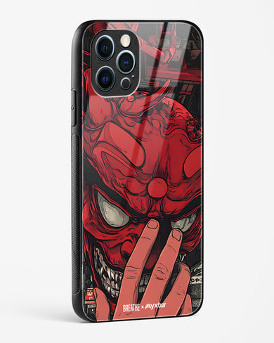 Oni Mask [BREATHE] Glass Case Phone Cover (Apple)