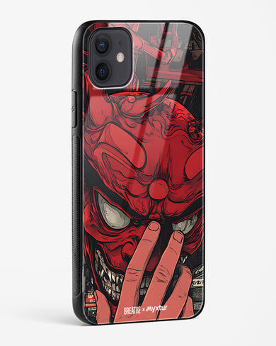 Oni Mask [BREATHE] Glass Case Phone Cover (Apple)