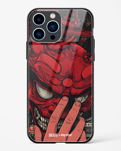 Oni Mask [BREATHE] Glass Case Phone Cover (Apple)