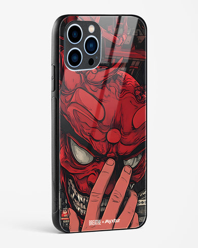 Oni Mask [BREATHE] Glass Case Phone Cover (Apple)