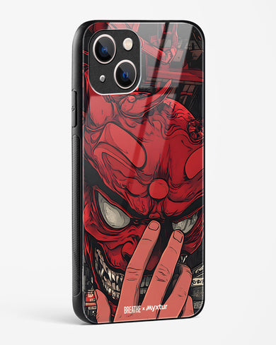 Oni Mask [BREATHE] Glass Case Phone Cover (Apple)