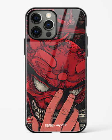 Oni Mask [BREATHE] Glass Case Phone Cover (Apple)