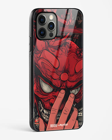 Oni Mask [BREATHE] Glass Case Phone Cover (Apple)