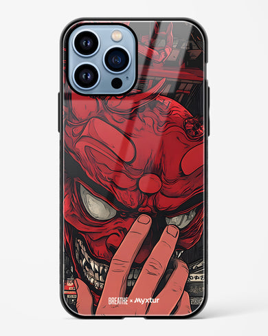 Oni Mask [BREATHE] Glass Case Phone Cover (Apple)