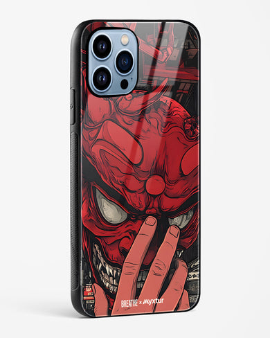 Oni Mask [BREATHE] Glass Case Phone Cover (Apple)