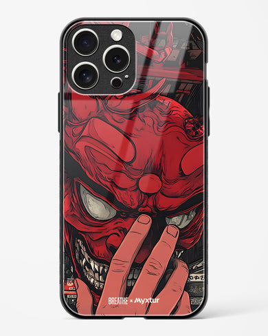 Oni Mask [BREATHE] Glass Case Phone Cover (Apple)