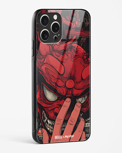 Oni Mask [BREATHE] Glass Case Phone Cover (Apple)