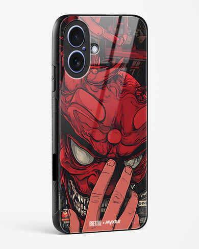 Oni Mask [BREATHE] Glass Case Phone Cover (Apple)