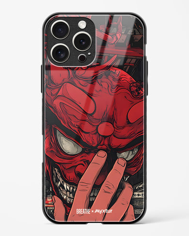 Oni Mask [BREATHE] Glass Case Phone Cover (Apple)