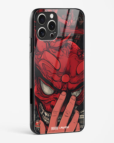 Oni Mask [BREATHE] Glass Case Phone Cover (Apple)