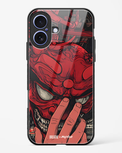 Oni Mask [BREATHE] Glass Case Phone Cover (Apple)