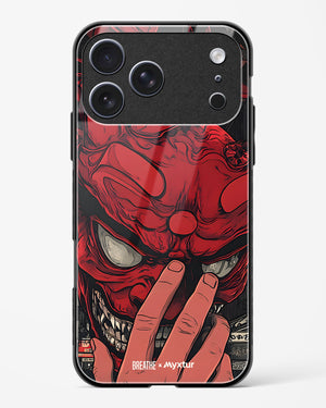Oni Mask [BREATHE] Glass Case Phone Cover (Apple)