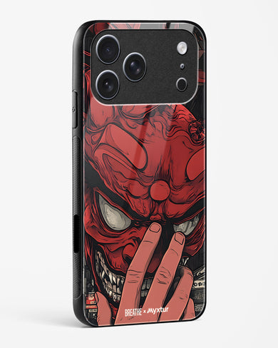 Oni Mask [BREATHE] Glass Case Phone Cover (Apple)