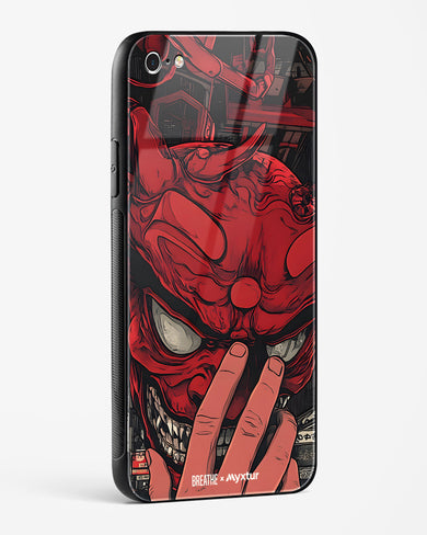 Oni Mask [BREATHE] Glass Case Phone Cover (Apple)