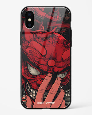 Oni Mask [BREATHE] Glass Case Phone Cover (Apple)
