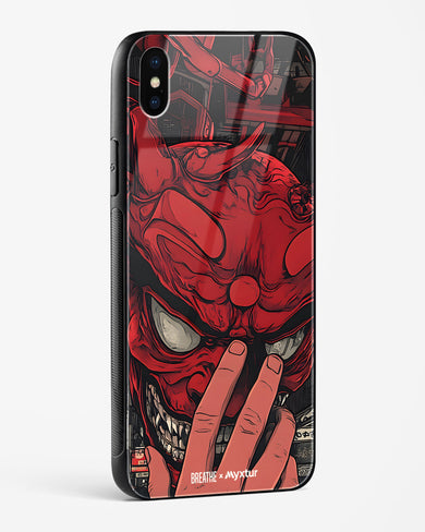 Oni Mask [BREATHE] Glass Case Phone Cover (Apple)