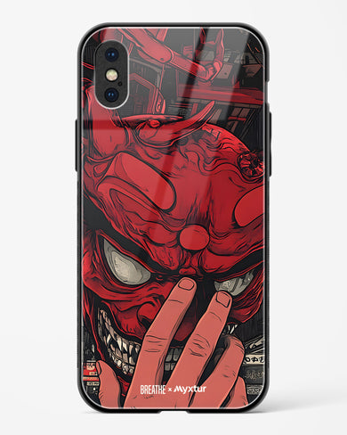 Oni Mask [BREATHE] Glass Case Phone Cover (Apple)