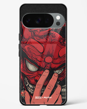 Oni Mask [BREATHE] Glass Case Phone Cover (Google)