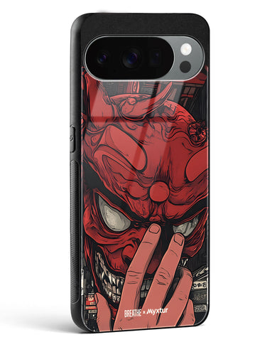 Oni Mask [BREATHE] Glass Case Phone Cover (Google)