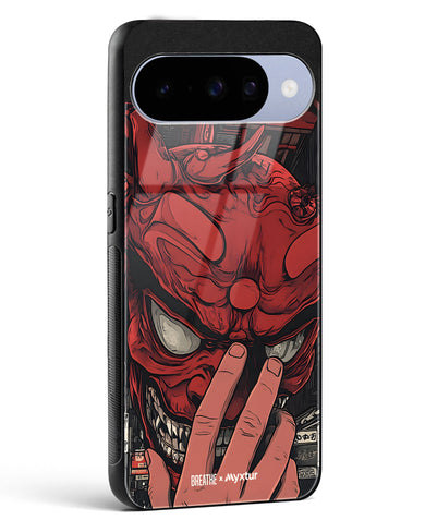 Oni Mask [BREATHE] Glass Case Phone Cover (Google)
