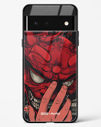 Oni Mask [BREATHE] Glass Case Phone Cover (Google)