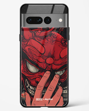 Oni Mask [BREATHE] Glass Case Phone Cover (Google)