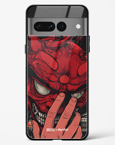 Oni Mask [BREATHE] Glass Case Phone Cover (Google)