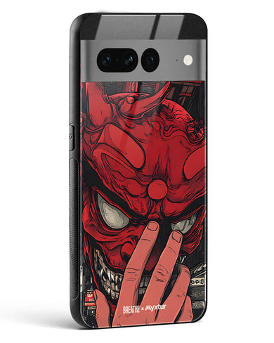 Oni Mask [BREATHE] Glass Case Phone Cover (Google)