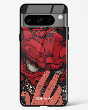 Oni Mask [BREATHE] Glass Case Phone Cover (Google)