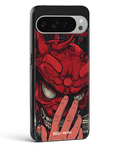 Oni Mask [BREATHE] Glass Case Phone Cover (Google)