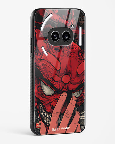 Oni Mask [BREATHE] Glass Case Phone Cover (Nothing)
