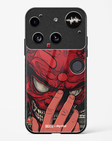 Oni Mask [BREATHE] Glass Case Phone Cover (Nothing)