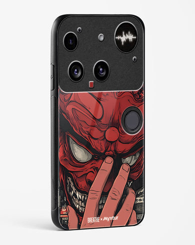 Oni Mask [BREATHE] Glass Case Phone Cover (Nothing)