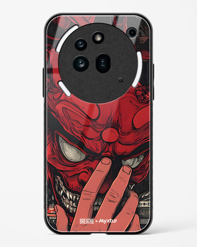 Oni Mask [BREATHE] Glass Case Phone Cover (Nothing)