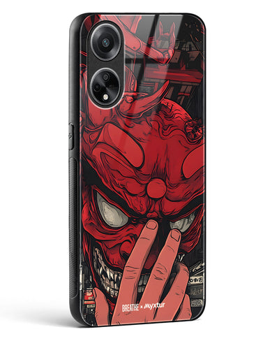 Oni Mask [BREATHE] Glass Case Phone Cover (Oppo)