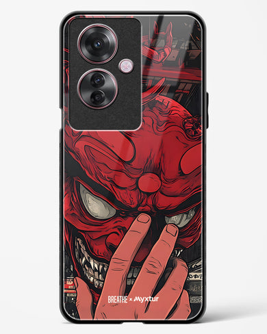 Oni Mask [BREATHE] Glass Case Phone Cover (Oppo)