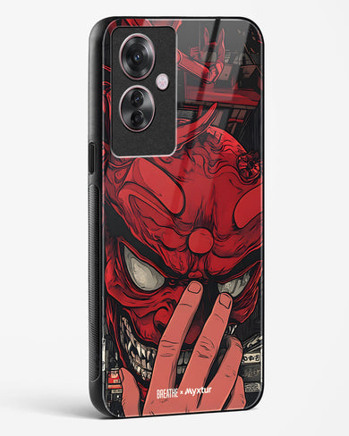 Oni Mask [BREATHE] Glass Case Phone Cover (Oppo)